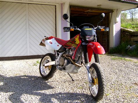 Started out as a track bike i have a drz and xr400r for dualsport/dirt and i loveeeee the honda. Honda xrv 650 r supermotard