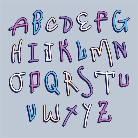 All alphabet clip clipart letters patterned clipartfest free boys design clip art digital. Colorful Graffiti Alphabet - Download Free Vectors ...