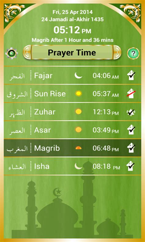 Muslims Prayer Time Amazonca Apps For Android