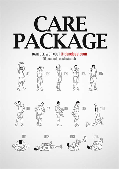 Stretching Exercises Chart By Darebee Workout Chart Stretching Images And Photos Finder