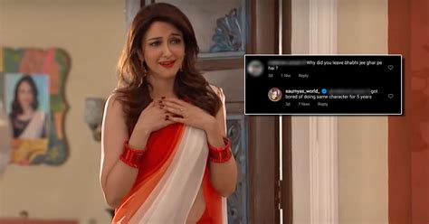 Bhabi Ji Ghar Par Hai Saumya Tandon Reveals The Real Reason Behind Leaving The Show Being