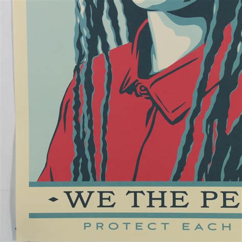 Shepard Fairey Offset Print We The People Protect Each Other Ebth