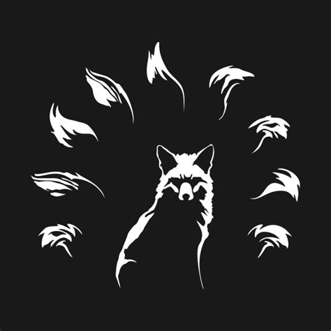 Nine Tailed Fox Kitsune Nine Tailed Fox T Shirt Teepublic