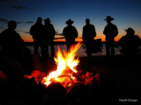 Cowboy Campfire By Heath Dreger Redbubble