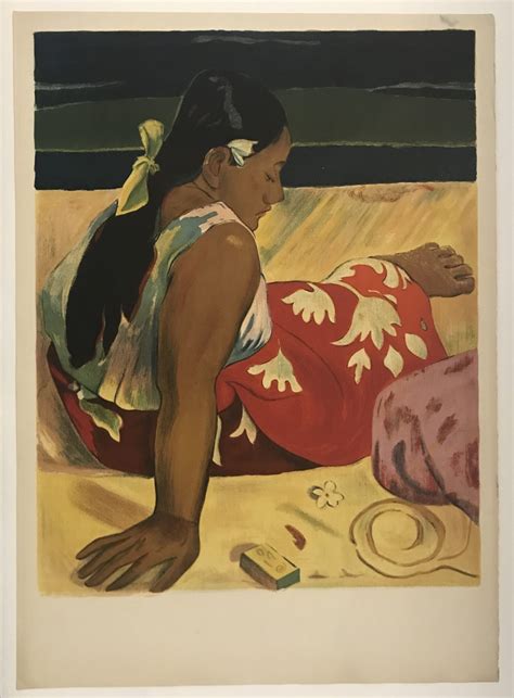 Paul Gauguin Tahitian Women Vintage Lithograph Poster