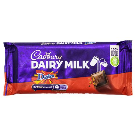Cadbury Dairy Milk Daim Bar 120g 120g From Cadbury Motatos