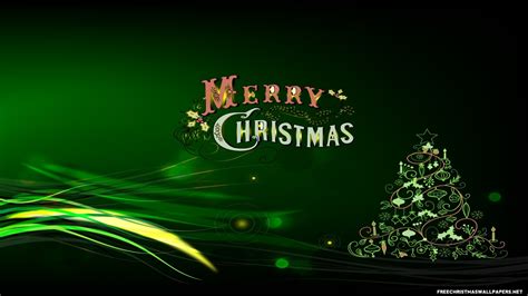 Green Merry Christmas 1600x900 Wallpaper