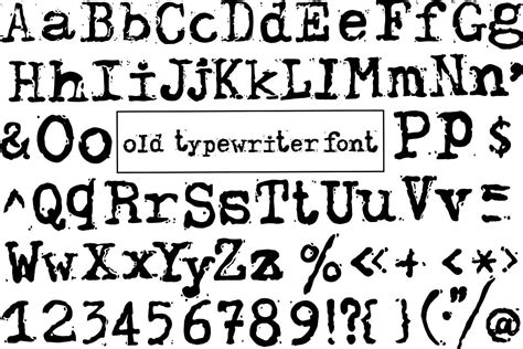 Old Typewriter Font Old Typewriter Font Typewriter Font Lettering Fonts