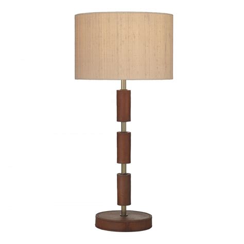The cheapest offer starts at £3. Brown Leather Effect Table Lamp with Choice of Colured Silk Shades
