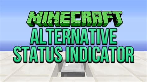 Minecraft Alternative Status Indicator Tutorial Youtube