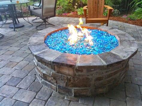 Firepit And Blue Glass Paul Stanley Fire Pit Designs Landscape Projects Outdoor Fire Pit