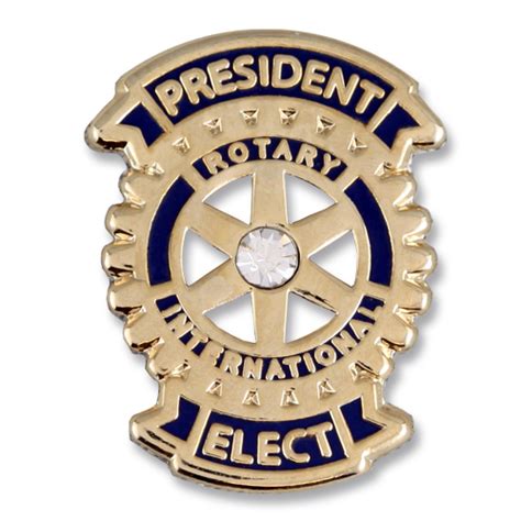 Rotary Lapel Pin President Elect Rotary Club Supplies Russell