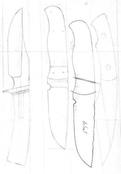 Lloyd Hardings Bowies Knife Patterns Handmade Knives Knife Making