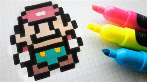 Handmade Pixel Art How To Draw A Super Mario Bros Pixelart Dibujos My