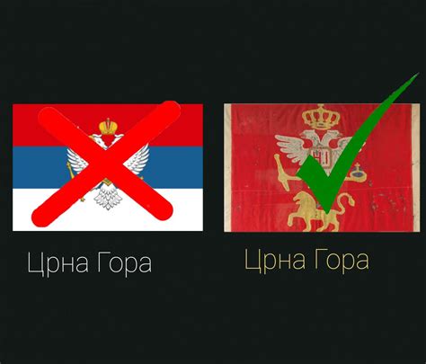 Državna Zastava Crne Gore Rmontenegro