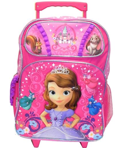 Disney Small Rolling Backpack Disney Sofia The First Pink