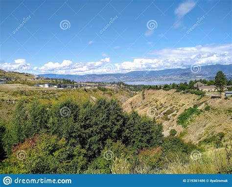 Mountain Gorge Overgrown With Trees And Bushes Mountains Stock Photo