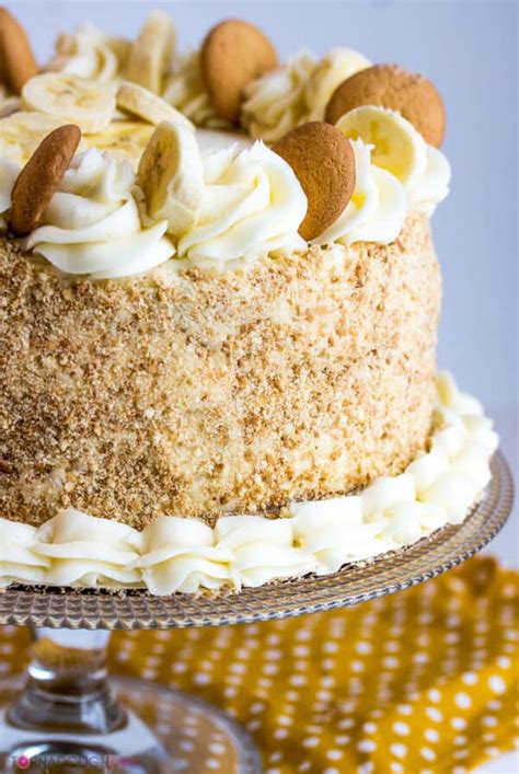 Banana Cream Cake A Fun Tasty Homemade Layer Cake