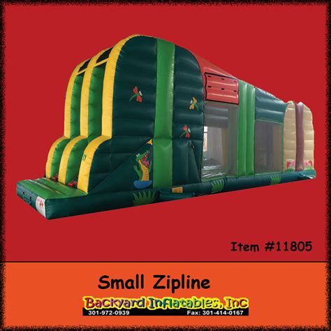 Inflatable Zip Line Backyard Inflatables