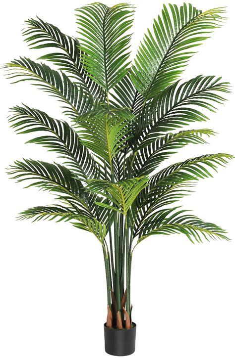 Viagdo Artificial Palm Tree 6ft Tall Fake Palm Tree Decor With 16
