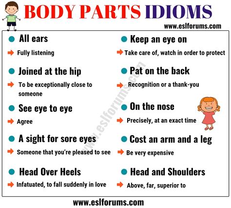 We did not find results for: Learn Idioms with Body Parts in English - ESL Forums