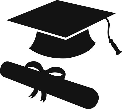 Graduation Ceremony Square Academic Cap Silhouette Clip Art Silhouette Png Download