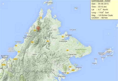 Perkembangan Terkini Gempa Bumi Di Sabah Budak Flat 92