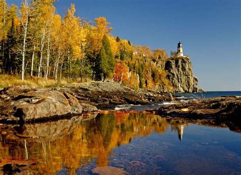 Autumn In Minnesota The Fall Color Surrounds Split Rock Lighthouse