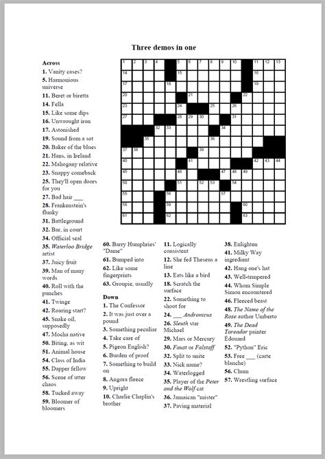 The printable crosswords on this page are puzzles with an easy level of difficulty. Crossword Compiler Bundle - Educational Software for PC
