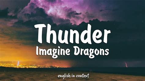 Imagine Dragons Thunder Lyrics Youtube