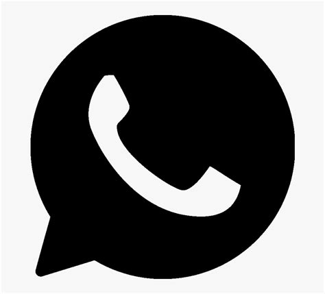 Logo De Whatsapp Blanco Y Negro Png Diseno Web Internet Mensaje