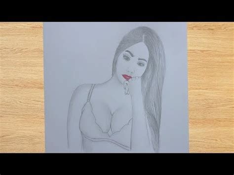 How To Draw A Girl Wearing Bikini Youtube