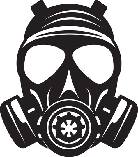 Le Logo Du Masque Gaz Noir De La Sentinelle Lunaire Le Symbole Du