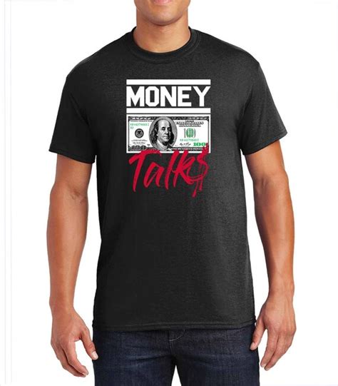Money Talk Funny Adult Shirt Funny T Shirt Funny Unisex Etsy