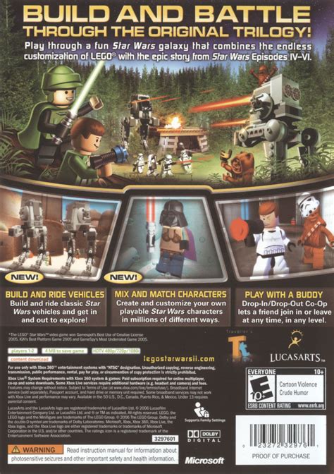 Lego Star Wars Ii The Original Trilogy 2006 Xbox 360 Box Cover Art