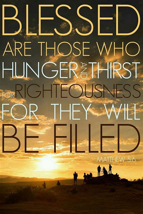 The Living — Matthew 5 6 Niv Blessed Are Those Who Hunger