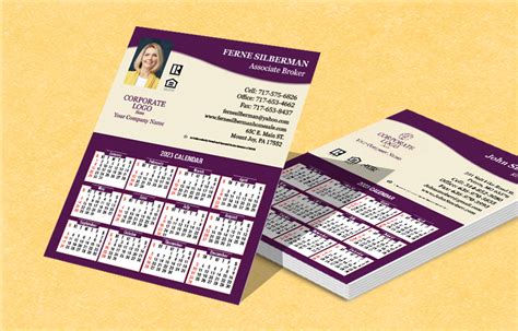 Berkshire Hathaway Real Estate Business Card Calendar Magnets