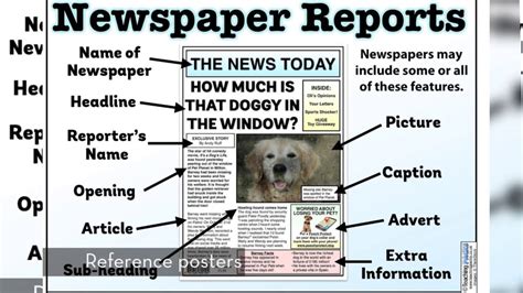 newspaper reports pack teaching resources youtube