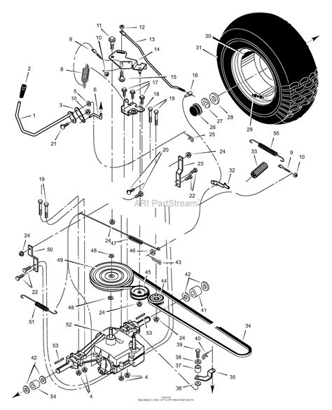 Murray 46103x92a Garden Tractor 1999 Parts Diagram For Motion Drive