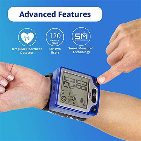 Homedics Blood Pressure Monitor Automated Wrist Blood Pressure Machine