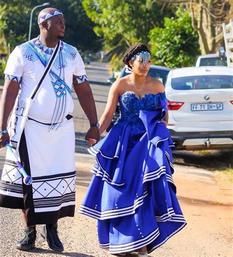 clipkulture xhosa couple in beautiful umbhaco traditional attire and beaded accessories