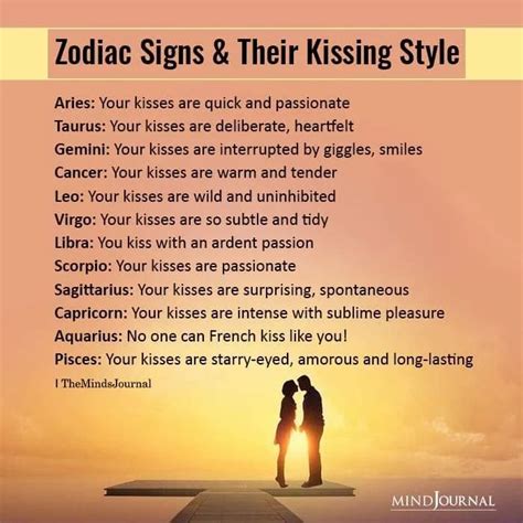 Zodiac Signs And Their Kissing Style In 2020 Zodiac Zodiac Sign