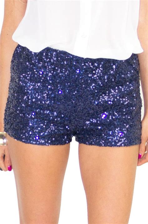 Crushed Champagne Gold Sequin Sparkling Glitter Shorts