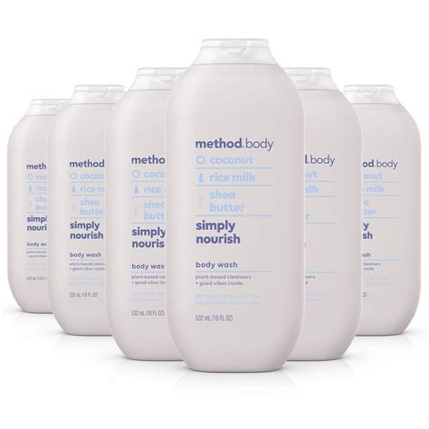 Buy Method Body Wash Simply Nourish 18 Ounce 6 Count Online At Low