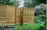Wood Fencing With Lattice