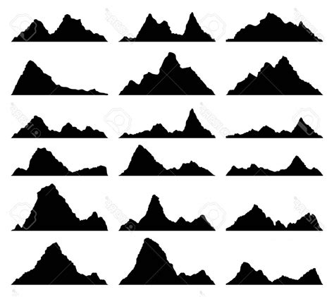 Rocky Mountains Silhouette At Getdrawings Free Download