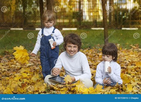 Three Happy Boys Stock Image Image Of Brother Little 55723015
