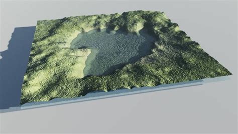 3d Model River Valley Terrain