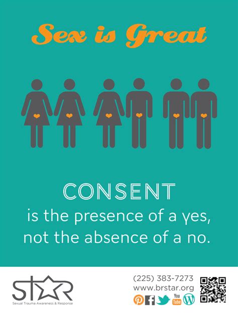 Sex Is Great Consent Is The Presence Of A Yes Not The Absence Of A No