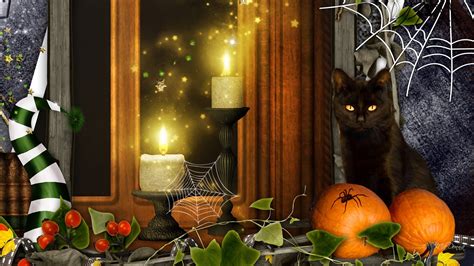 Halloween Cat Wallpapers Top Free Halloween Cat Backgrounds